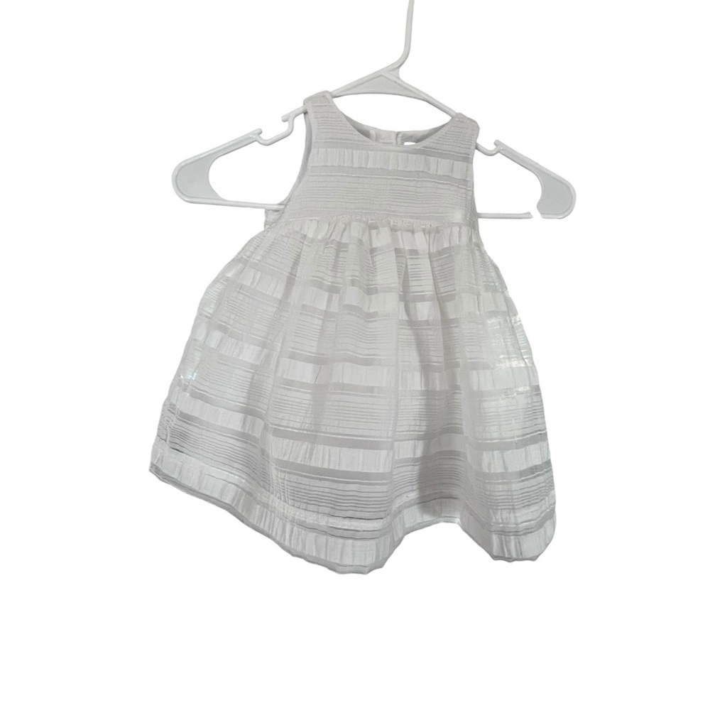 Baby GAP Sweet White striped sundress Easter dress with Tulle Lining NWT